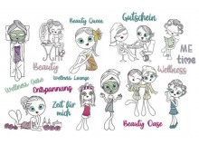 Stickserie - Beauty Girls